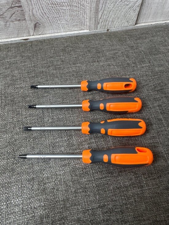 None Other - 4-Piece 75mm Type U Magnetic Versatile Screwdriver Set CRV U1.7 U2.0 U2.3 U2.6